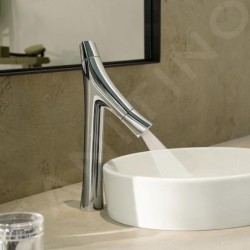 Axor Starck Organic - Mélangeur de lavabo à deux robinets, chrome 12012000