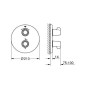 Grohe Grohtherm Special - Robinet de baignoire thermostatique encastré, chrome 29095000