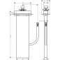 Hansgrohe sBox - Corps d'encastrement pour support de douchette sur bord de baignoire ou plage de carrelage 13560180
