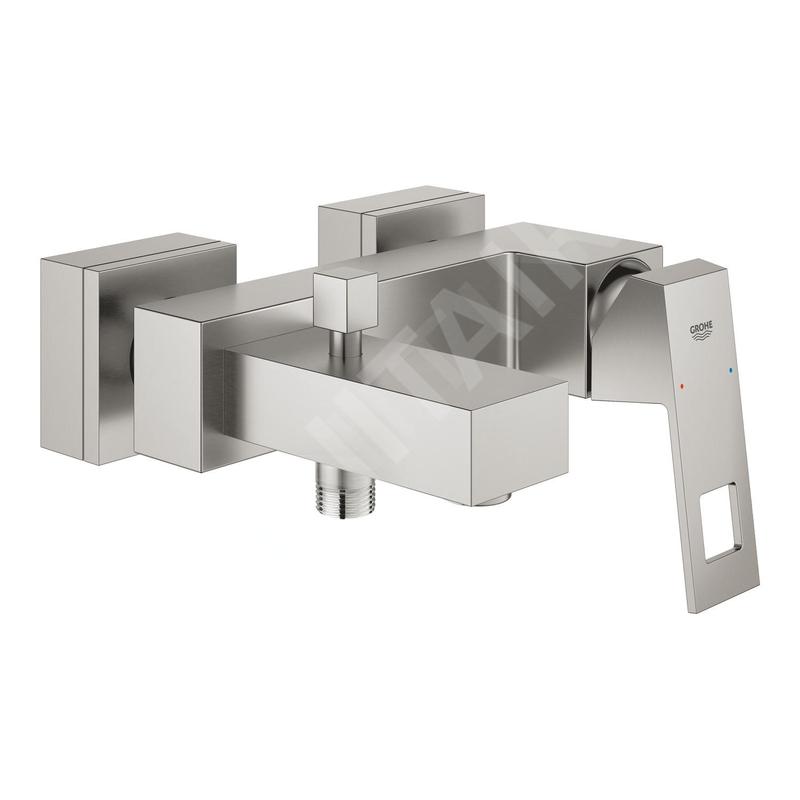 Grohe Eurocube - Mitigeur de baignoire, supersteel 23140DC0