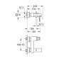 Grohe Eurocube - Mitigeur de baignoire, supersteel 23140DC0