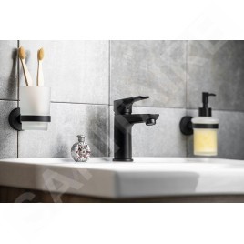 Aqualine Lotta - Mitigeur de lavabo, noir mat LT602B