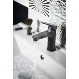 Aqualine Lotta - Mitigeur de lavabo, noir mat LT602B