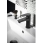 Aqualine Lotta - Mitigeur de lavabo, noir mat LT602B