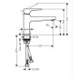 Hansgrohe Metropol - Mitigeur de lavabo 100 CoolStart avec garniture de vidage Push-Open, chrome 32503000