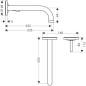 Axor Uno - Mitigeur de lavabo encastré, chrome 38116000