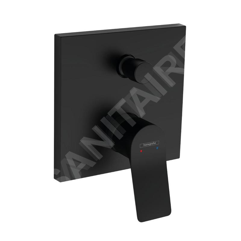Hansgrohe Vivenis - Mitigeur de baignoire encastré, 2 sorties, noir mat 75415670