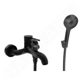 kielle Oudee - Mitigeur de baignoire avec accessoires, noir mat 10302SN14