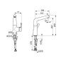 Hansa Designo - Mitigeur de lavabo avec bec pivotant, chrome 51492283 Hansa Designo - Mitigeur de lavabo avec bec pivotant, chrome 51492283