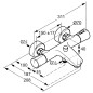 Kludi Zenta - Mitigeur thermostatique de baignoire, chrome 351010538