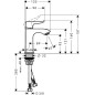 Hansgrohe Metris New - Mitigeur de lavabo 100, chrome 31186000