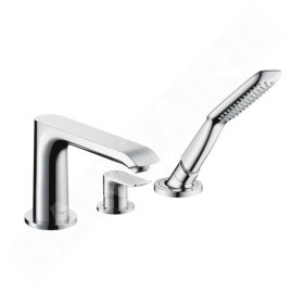 Hansgrohe Metris New - Mitigeur 3 trous pour bord de baignoire, chrome 31190000