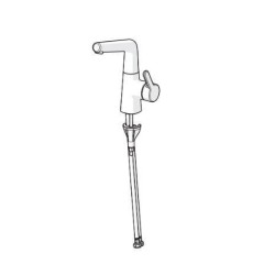 Hansa Designo - Mitigeur de lavabo avec bec pivotant, chrome 51492283