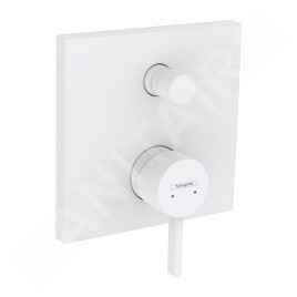 Hansgrohe Finoris - Mitigeur de baignoire encastré, 2 sorties, blanc mat 76415700