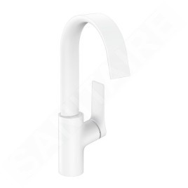 Hansgrohe Vivenis - Mitigeur de lavabo 210, avec vidage rotatif, EcoSmart, blanc mat 75032700