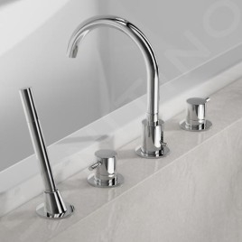 Steinberg 100 - Mitigeur sur le bord de baignoire, installation 4 trous, chrome 100 2400