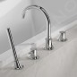 Steinberg 100 - Mitigeur sur le bord de baignoire, installation 4 trous, chrome 100 2400
