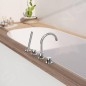 Steinberg 100 - Mitigeur sur le bord de baignoire, installation 4 trous, chrome 100 2400