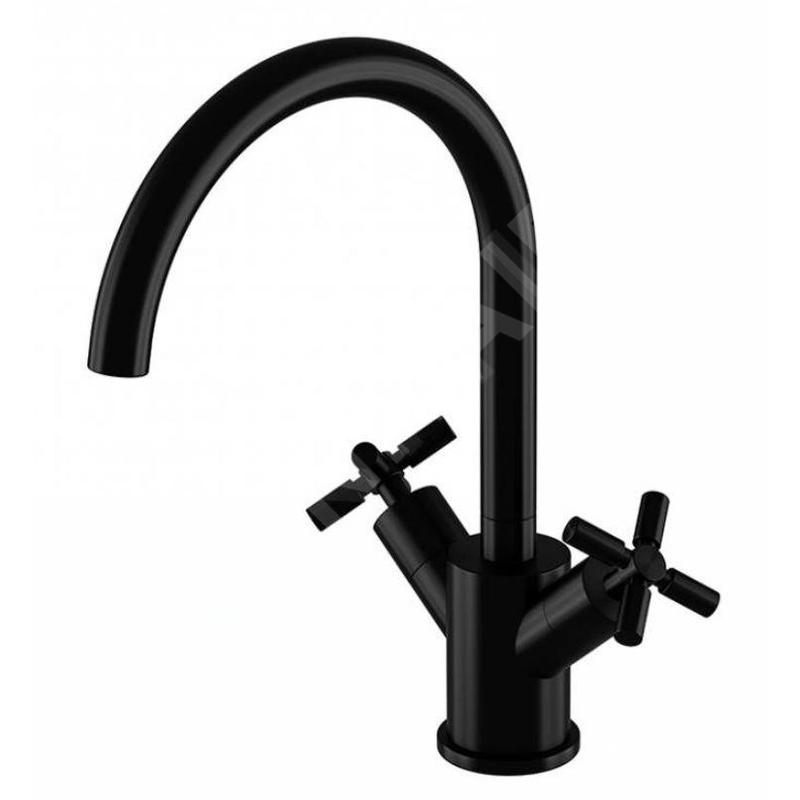 Steinberg 250 - Mitigeur de lavabo avec vidage, noir mat 250 1500 S