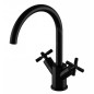 Steinberg 250 - Mitigeur de lavabo avec vidage, noir mat 250 1500 S