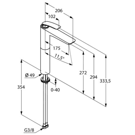 Kludi Balance - Mitigeur de lavabo, blanc/ chrome 522989175