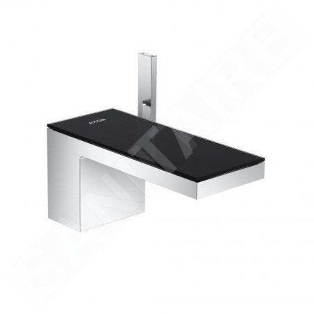 Axor MyEdition - Mitigeur de lavabo, avec garniture de vidage Push-Open, chrome/verre noir 47010600