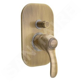 Sapho Kirké - Mitigeur de douche encastré, 2 sorties, bronze KI42B