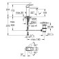 Grohe Eurocube - Mitigeur de lavabo avec vidage, Hard Graphite brossé 23445AL0