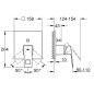 Grohe Eurocube - Mitigeur encastré pour 2 sorties, Hard Graphite brossé 24062AL0
