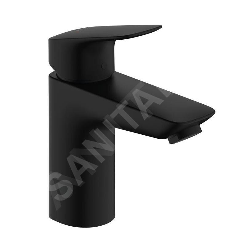Hansgrohe Logis - Mitigeur de lavabo avec vidage, EcoSmart, noir mat 71171670