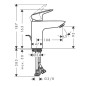 Hansgrohe Logis - Mitigeur de lavabo avec vidage, EcoSmart, noir mat 71171670