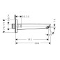 Hansgrohe Logis - Bec de baignoire, noir mat 71410670