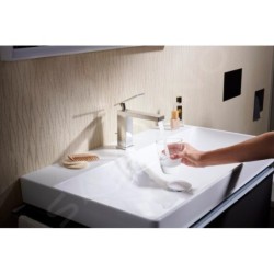 Hansgrohe Tecturis E - Mitigeur de lavabo avec vidage, EcoSmart, chrome 73010000