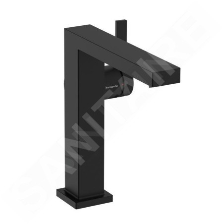 Hansgrohe Tecturis E - Mitigeur de lavabo avec vidage Push-Open, CoolStart, EcoSmart, noir mat 73040670