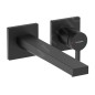 Hansgrohe Tecturis E - Mitigeur de lavabo encastré, avec vidage, installation à 2 trous, EcoSmart, noir mat 73051670