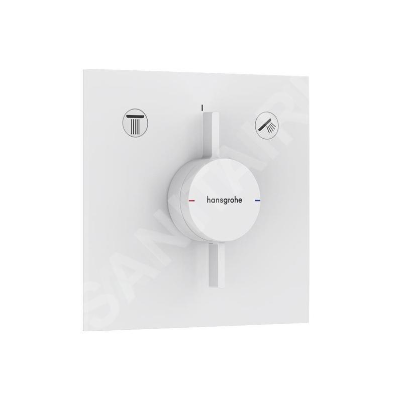Hansgrohe DuoTurn E - Mitigeur encastré 2 sorties, blanc mat 75417700