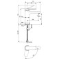 Ideal Standard Cerafine Nuovo - Mitigeur de lavabo, BlueStart, chrome BD768AA