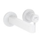 Hansgrohe Finoris - Mitigeur de lavabo encastré, installation 2 trous, EcoSmart, blanc mat 76051700