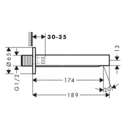 Hansgrohe Finoris - Bec déverseur, mat noir 76410670