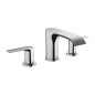 Hansgrohe Vivenis - Mitigeur de lavabo 90, installation 3 trous, Push-Open, EcoSmart, chrome 75033000