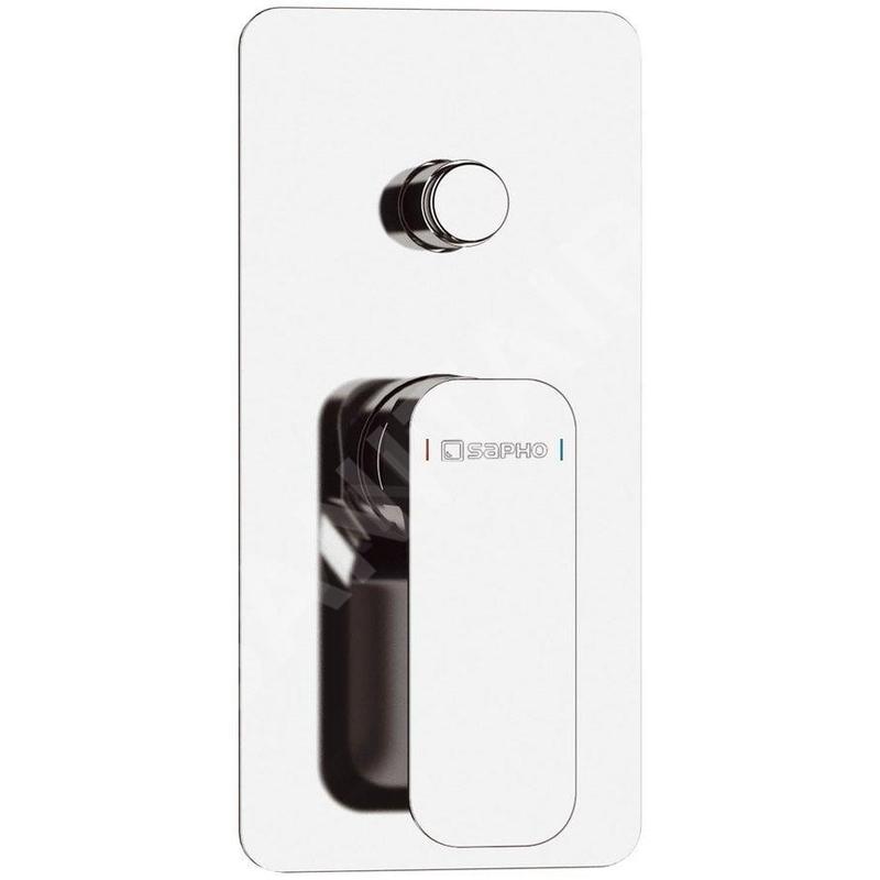 Sapho Spy - Mitigeur encastré de douche avec corps d'encastrement, 2 sorties, chrome PY42
