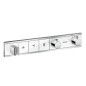 Hansgrohe RainSelect - Mitigeur thermostatique de douche encastré pour 3 sorties, blanc/ chrome 15356400 Hansgrohe RainSelect - Mitigeur thermostatique de douche encastré pour 3 sorties, blanc/ chrome 15356400