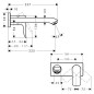 Hansgrohe Metris New - Mitigeur de lavabo encastré, chrome 31086000 Hansgrohe Metris New - Mitigeur de lavabo encastré, chrome 31086000