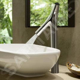 Axor Starck Organic - Mélangeur de lavabo à deux robinets, chrome 12013000