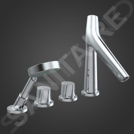 Axor Starck Organic - Mitigeur thermostatique 4 trous, chrome 12425000