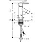 Axor Starck - Mitigeur de lave-mains 180, chrome 10102000