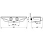 Hansa Emotion - Mitigeur thermostatique de douche, blanc/ chrome 5863017182