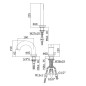Paffoni Stick - Mitigeur de baignoire, installation 3 trous, chrome SK040LCR