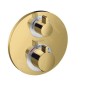 Hansgrohe Ecostat S - Mitigeur thermostatique encastré, 2 sorties, or poli 15758990 Hansgrohe Ecostat S - Mitigeur thermostatique encastré, 2 sorties, or poli 15758990