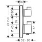 Hansgrohe Ecostat S - Mitigeur thermostatique encastré, 2 sorties, or poli 15758990 Hansgrohe Ecostat S - Mitigeur thermostatique encastré, 2 sorties, or poli 15758990